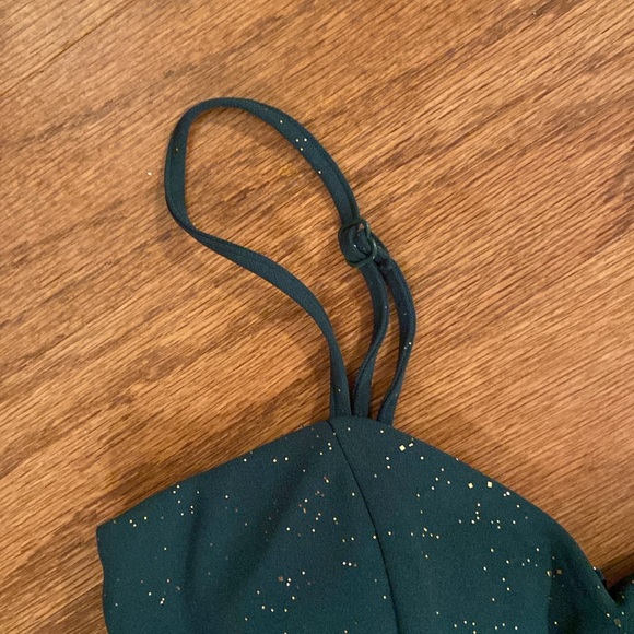 NWT City Triangles, Hunter, Green and gold sparkle dress, size one - Picture 5 of 12